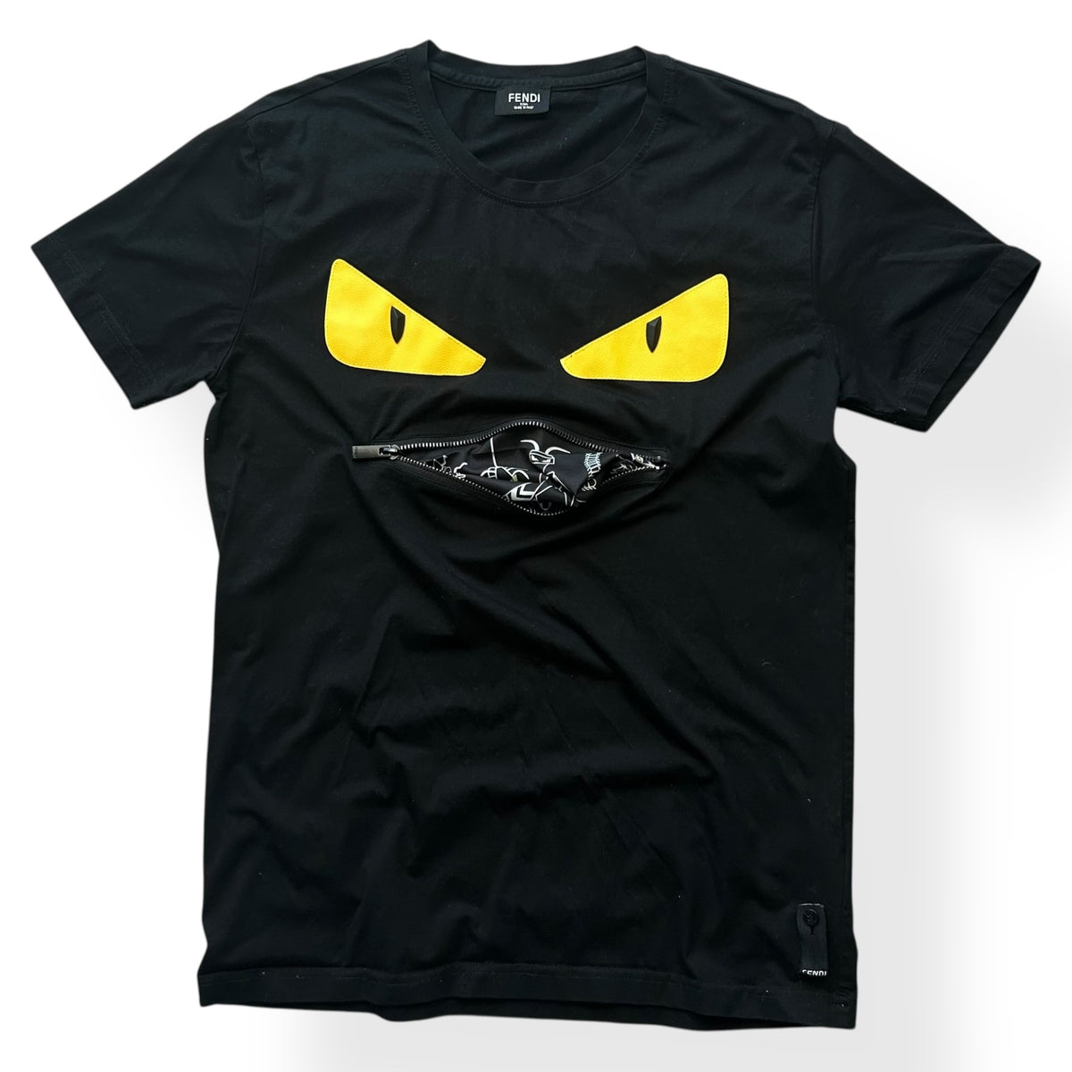 Fendi Monster Eye Zip T Shirt M