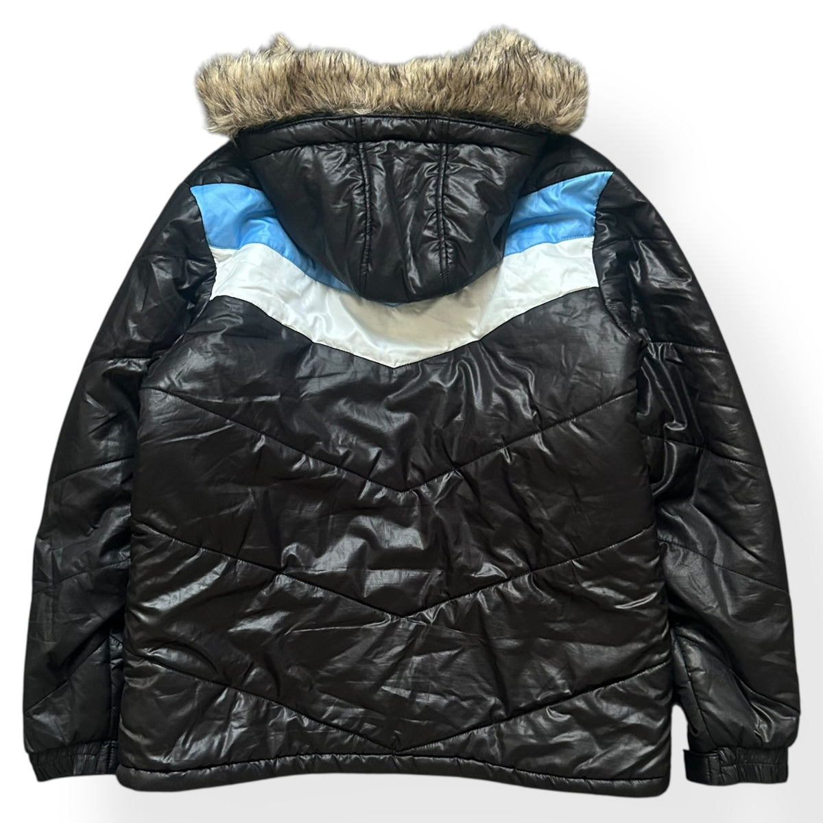 Japanese Fur Hood Puffer Jacket M