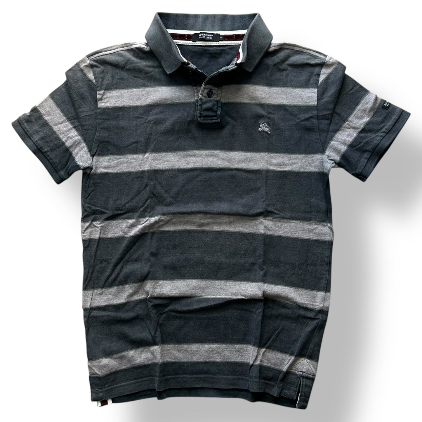 Burberry Black Label Striped Polo Shirt S