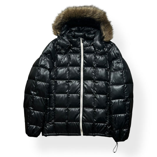 Converse Japanese Fur Hood Square Stitch Puffer Jacket L