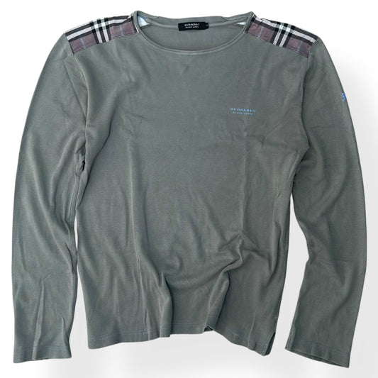 Burberry Black Label Nova Check Long Sleeve T Shirt S