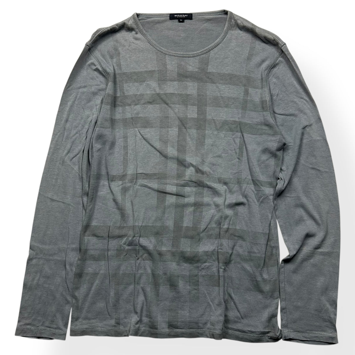 Burberry London Nova Check Long Sleeve T Shirt S