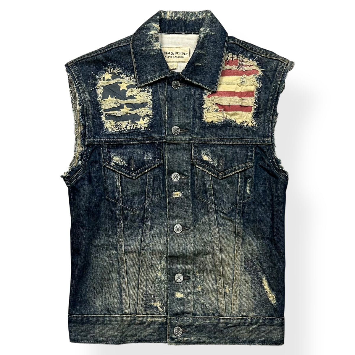 Ralph Lauren Denim and Supply USA Denim Vest XS