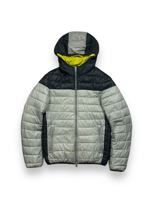 Vintage Armani Jeans Monogram Logo Puffer Jacket S