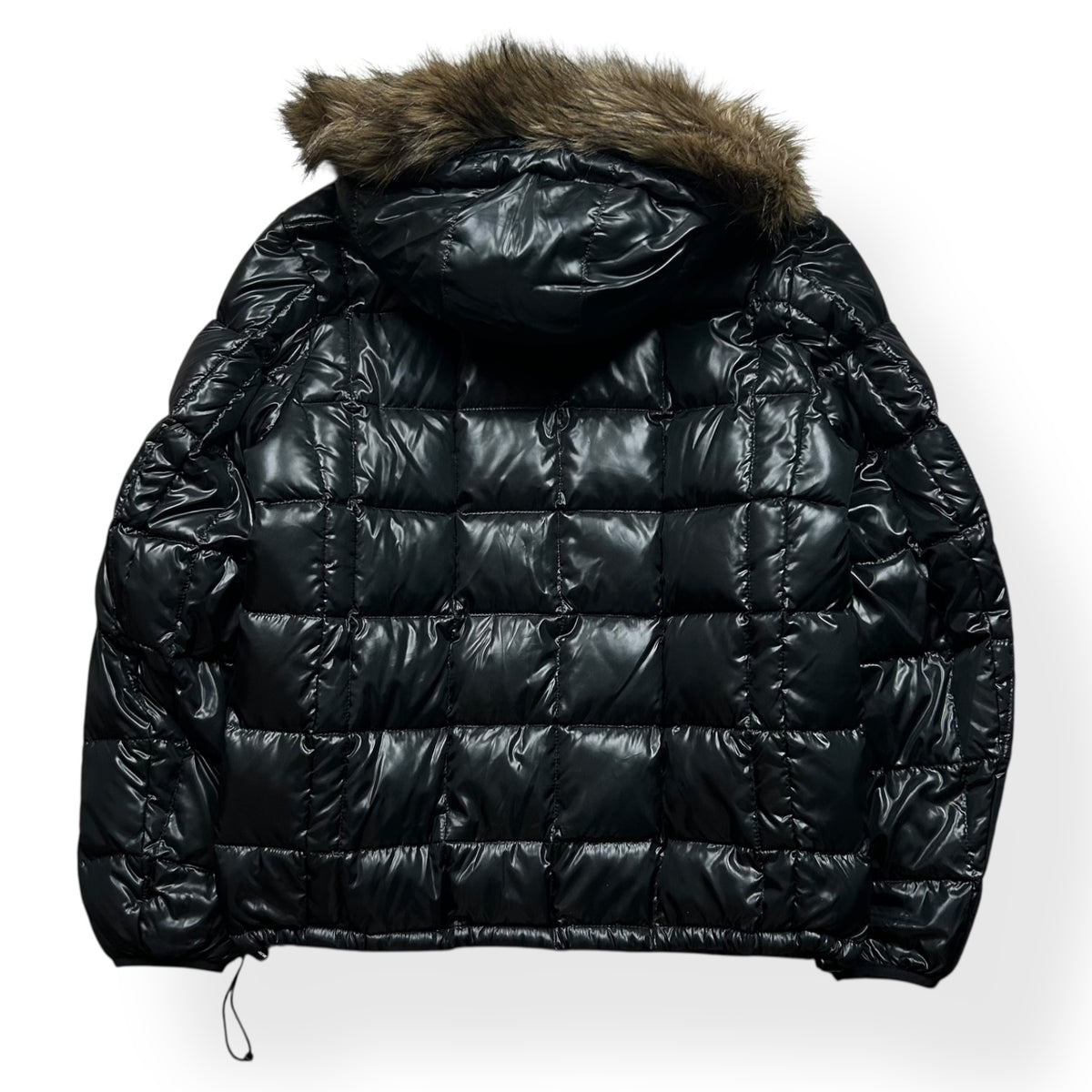 Converse Japanese Fur Hood Square Stitch Puffer Jacket L