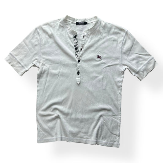 Burberry Black Label Short Sleeve Henley T Shirt S