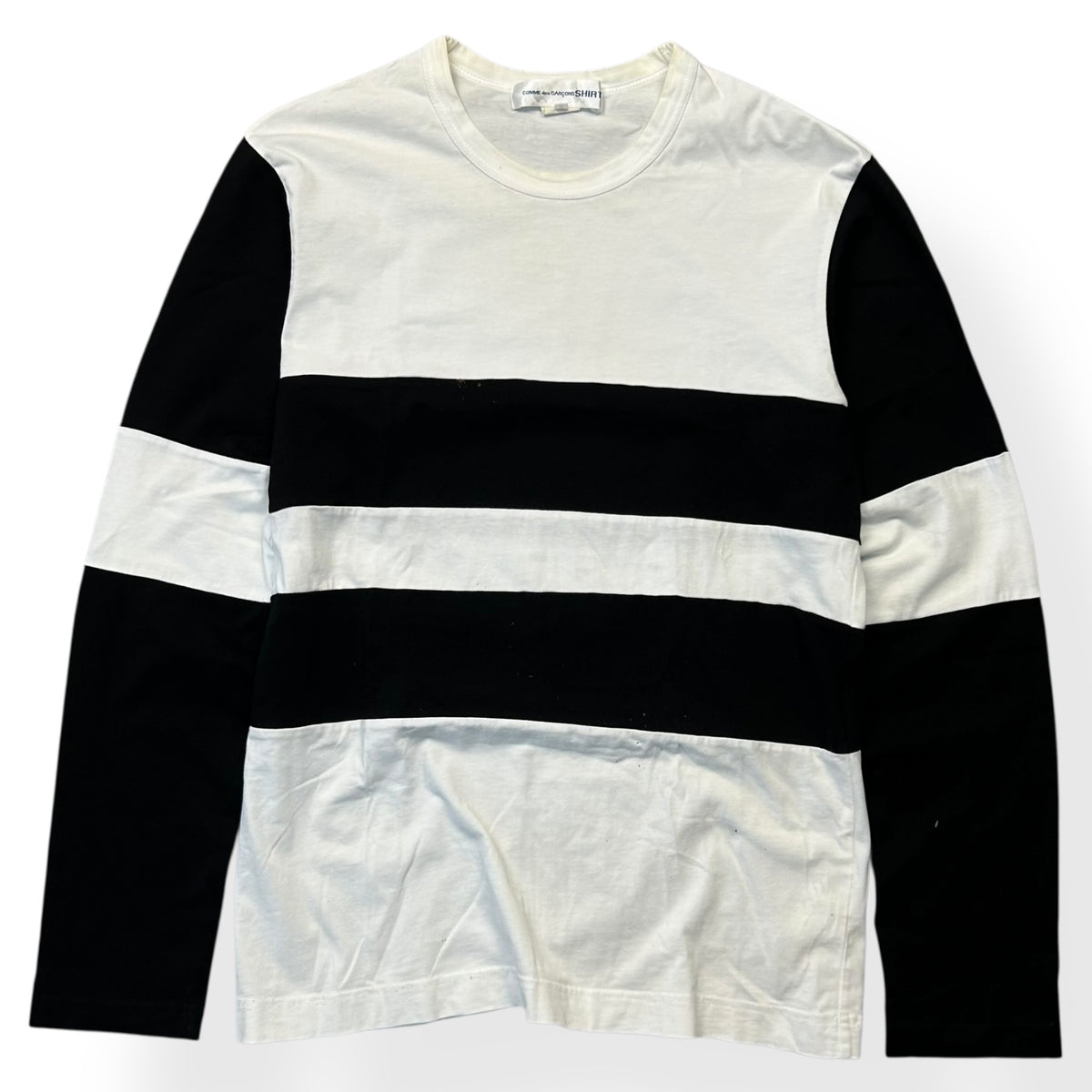 Comme des Garcons SHIRT Striped Long Sleeve Shirt S