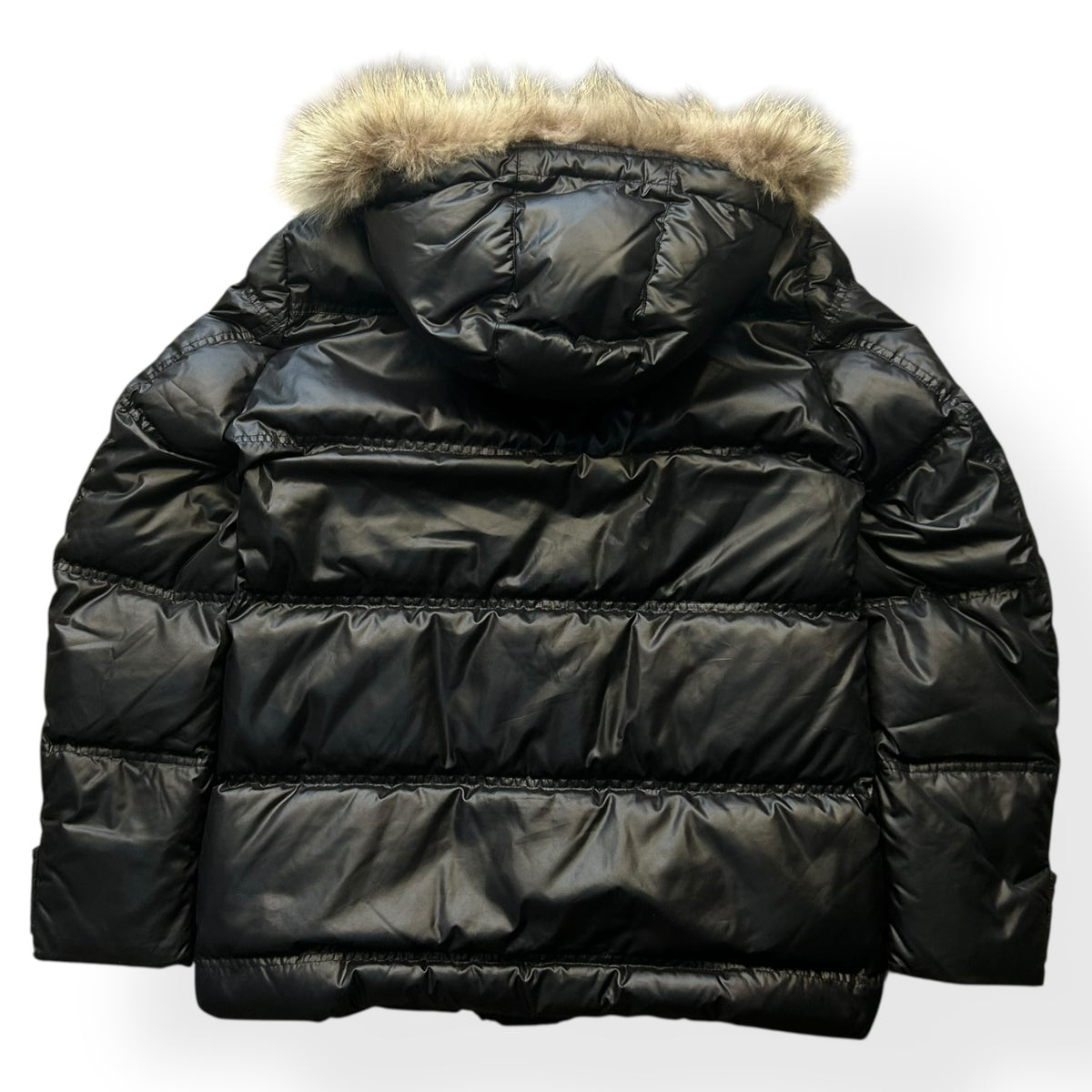 Vintage Japanese Fur Hood Puffer Jacket L