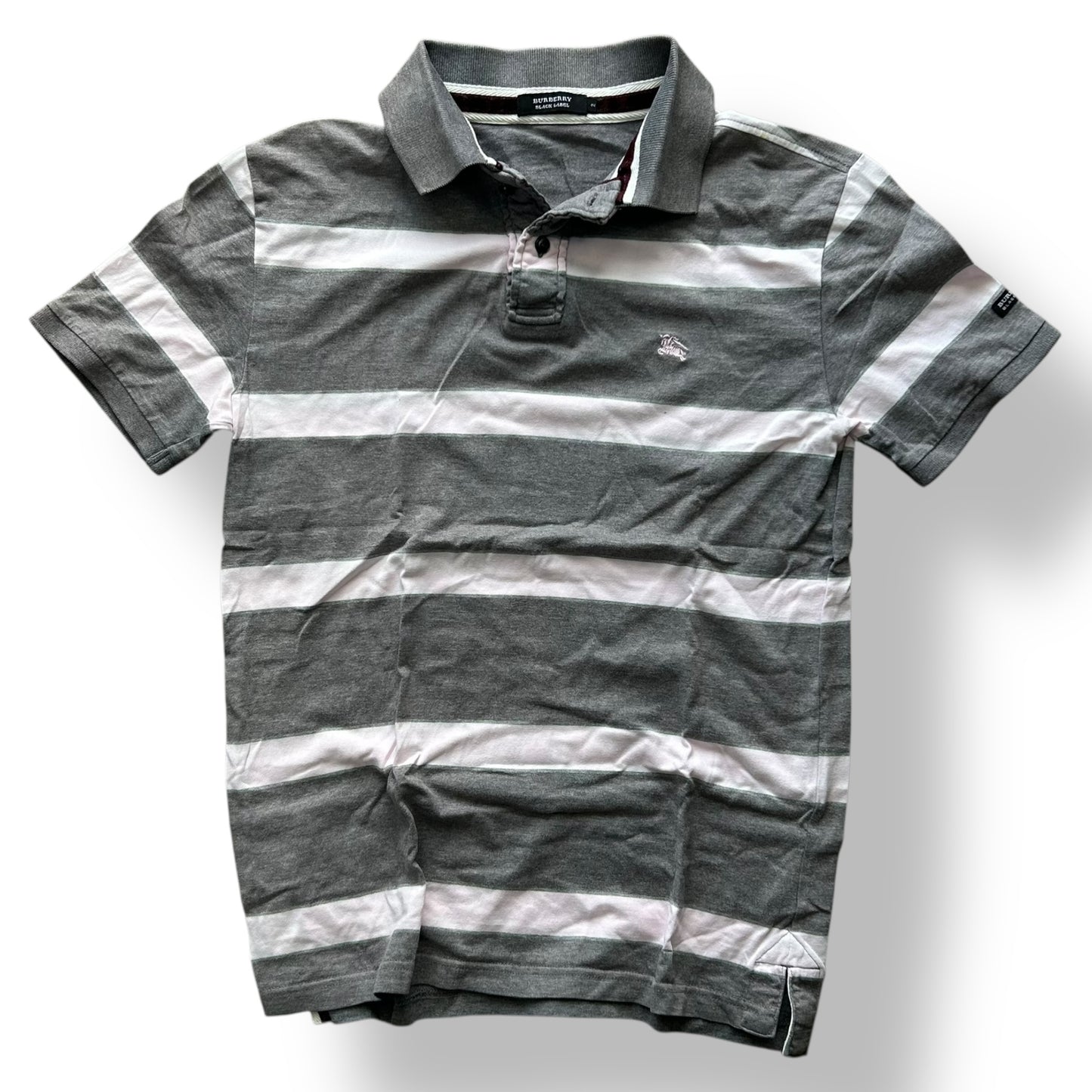 Burberry Black Label Striped Polo Shirt S