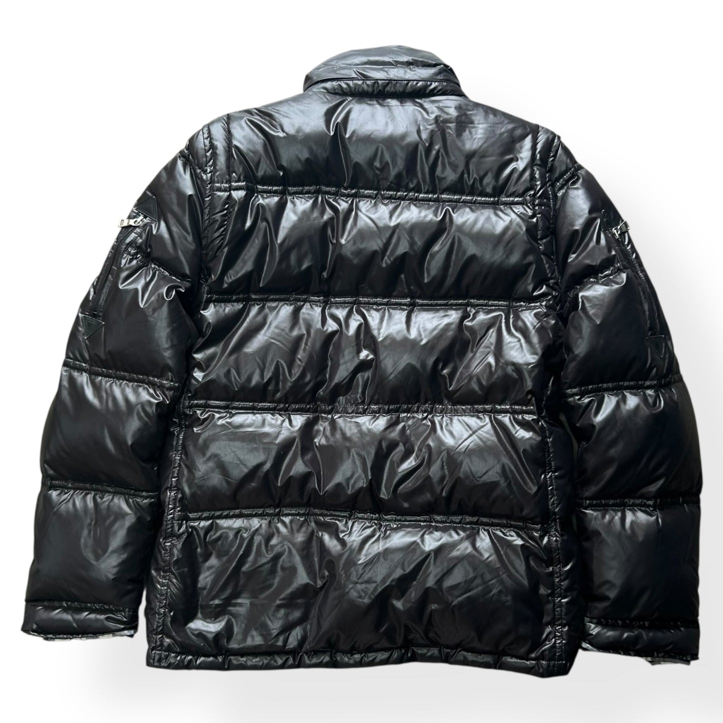 Vintage Burberry Black Label Shiny Puffer Jacket Black S