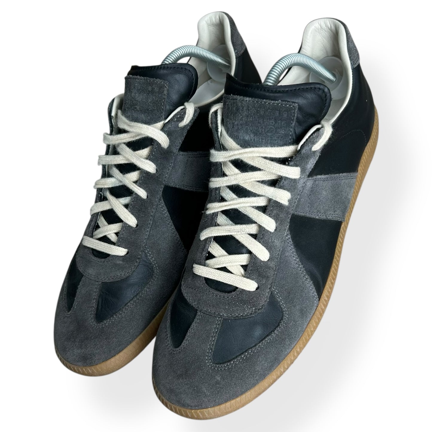 Maison Margiela Gats Low Top Trainers Black UK 10