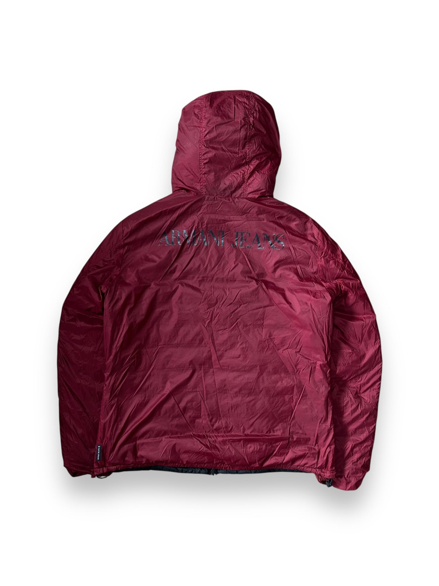 Vintage Armani Jeans Two Tone Reversible Puffer Jacket L