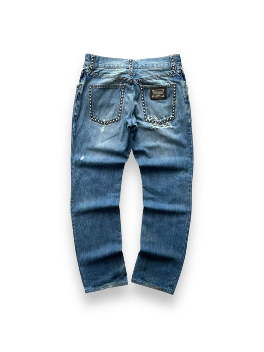 Vintage Dolce Gabbana Straight Fit Studded Jeans W30 L31