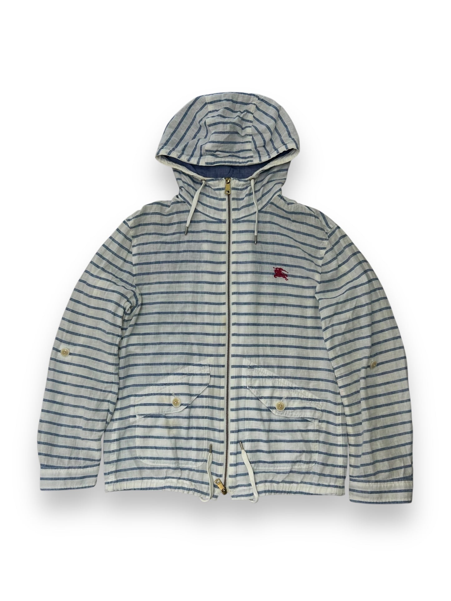 Burberry Black Label Striped Lightweight Windbreaker Jacket M