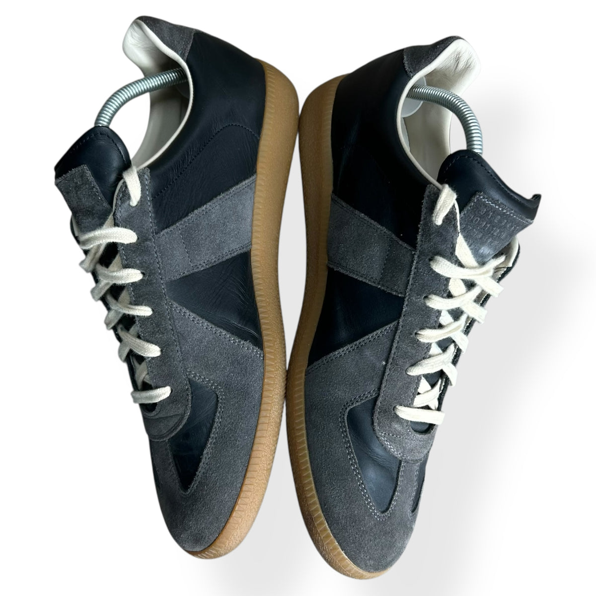Maison Margiela Gats Low Top Trainers Black UK 10