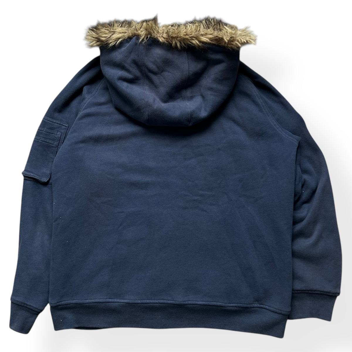 Vintage Polo Ralph Lauren Fur Hood Bomber Jacket