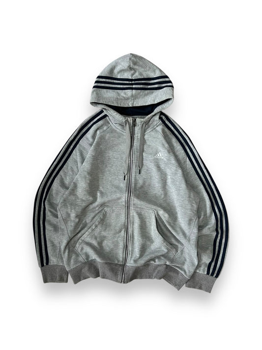 Adidas Performance Essentials Zip Up Hoodie Grey Size L