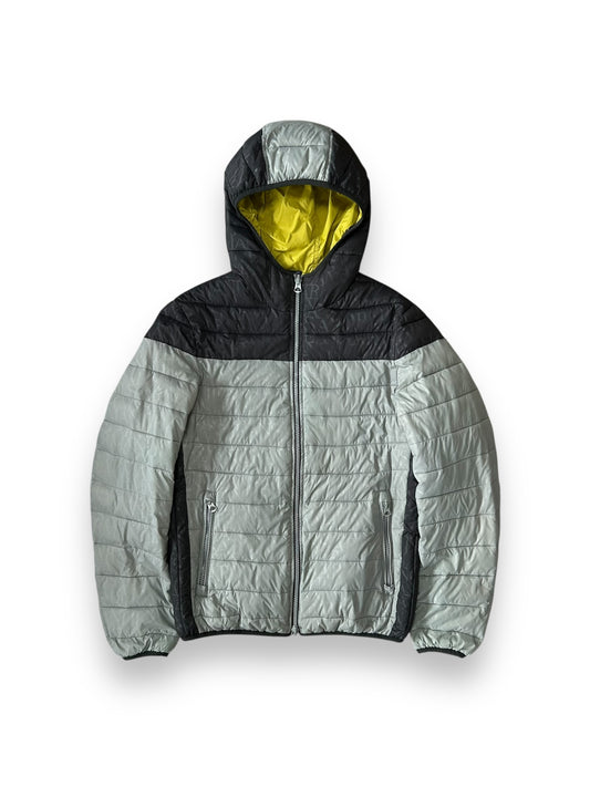 Vintage Armani Jeans Monogram Logo Puffer Jacket S