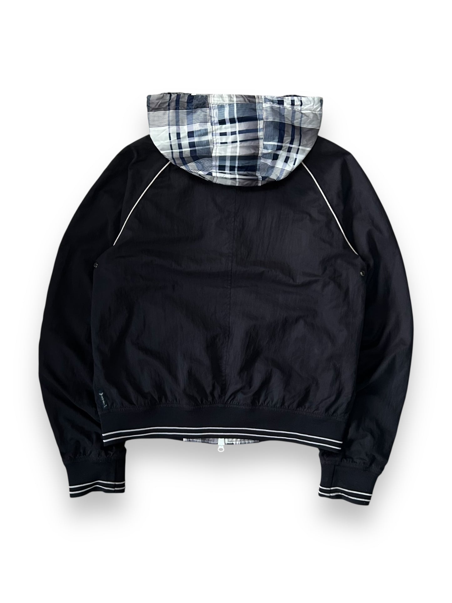 Vintage Armani Jeans Plaid Windbreaker Jacket Size S