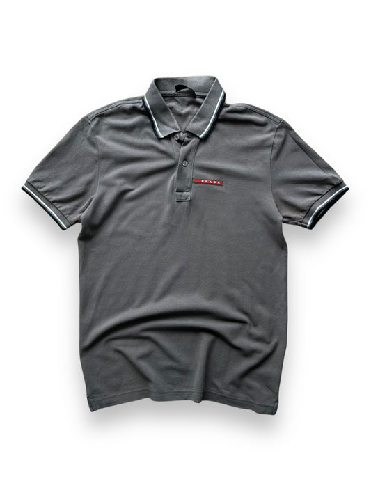 Mens Prada Polo Shirt Grey Size S