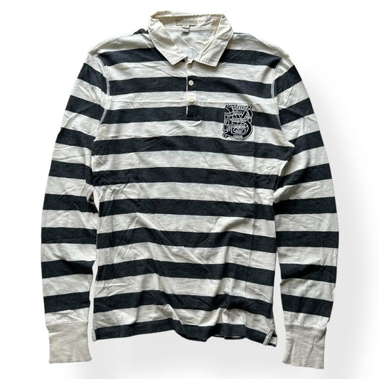 Burberry Brit Long Sleeve Striped Polo Shirt M