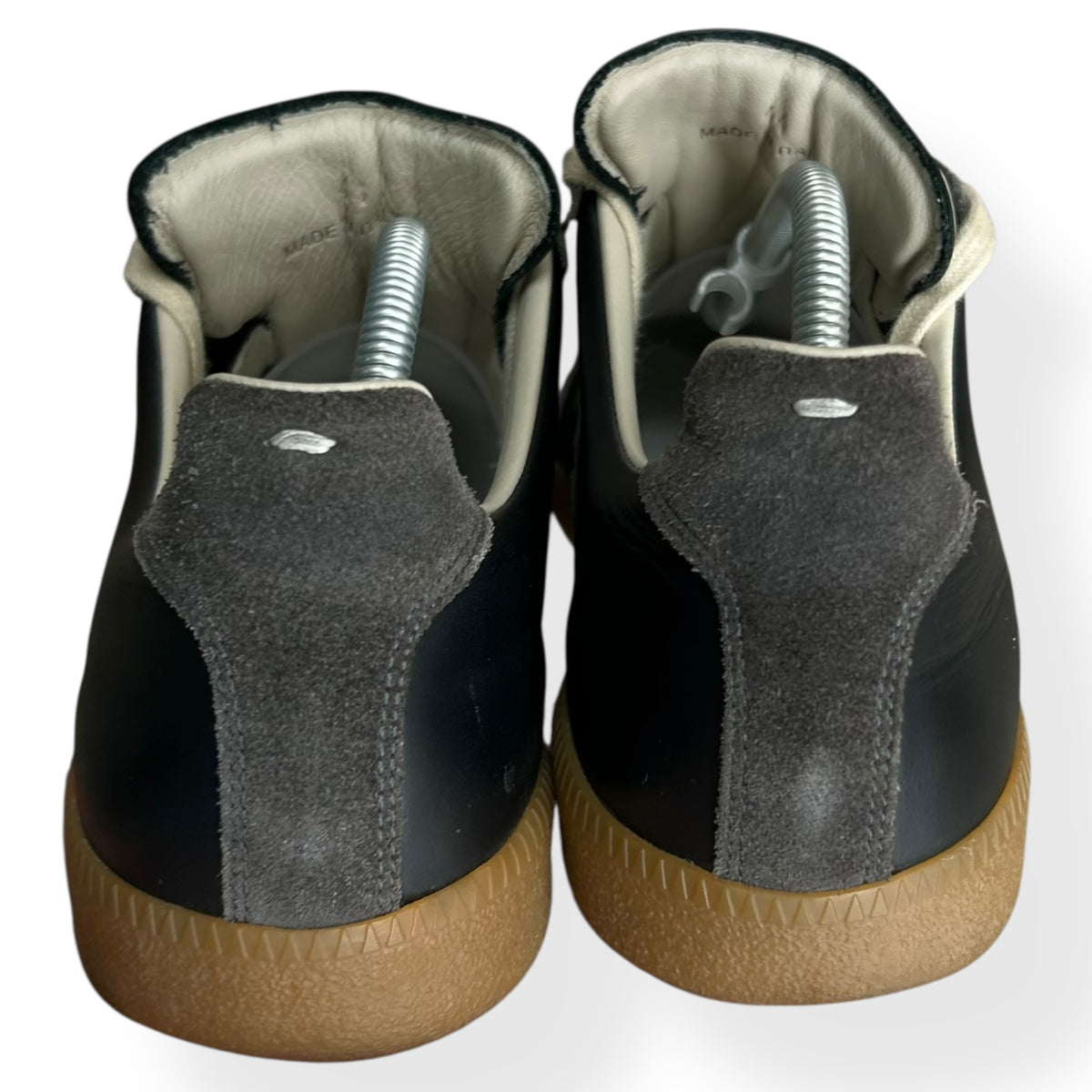 Maison Margiela Gats Low Top Trainers Black UK 10