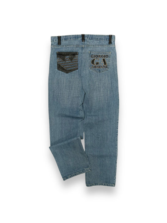 Vintage Armani Jeans Denim Baggy Jeans W36 L31