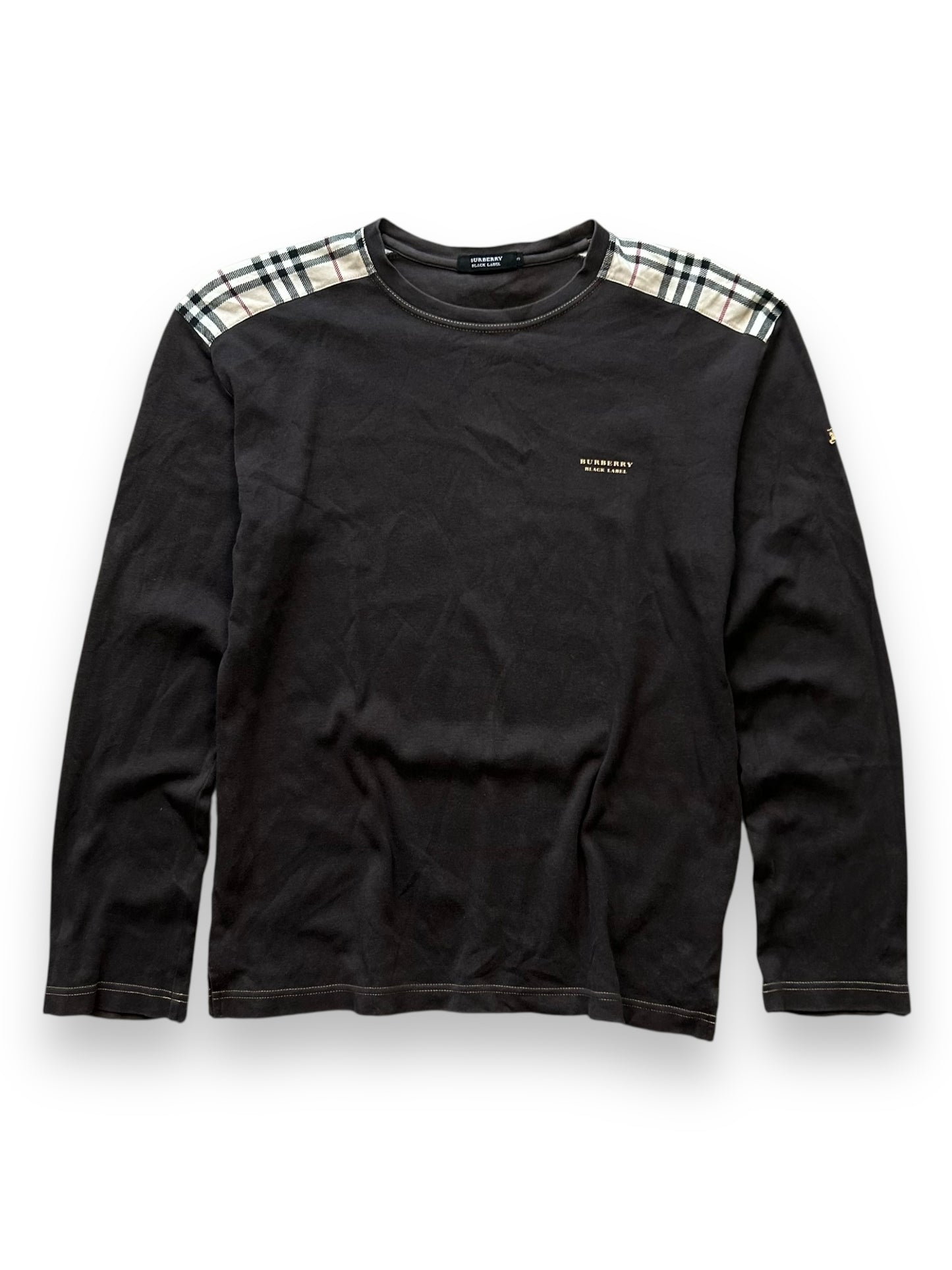 Burberry Black Label Nova Check Long Sleeve T Shirt M
