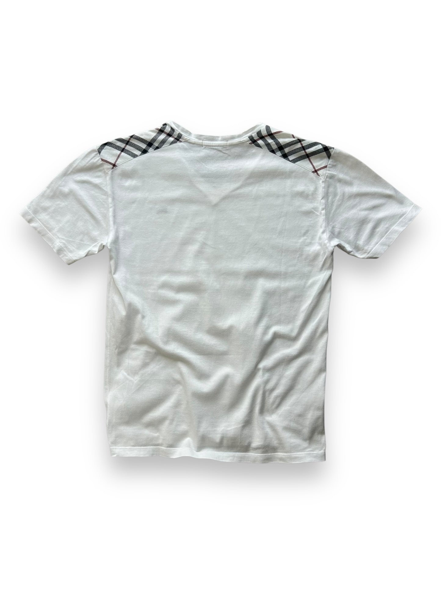Burberry Black Label Nova Check V Neck T Shirt S