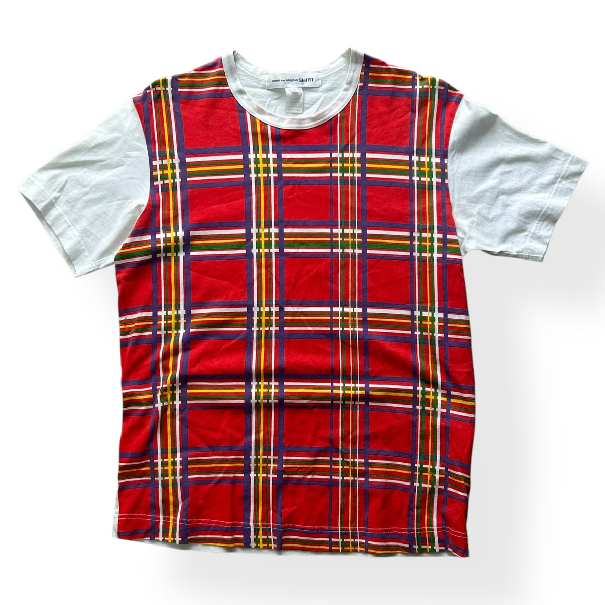 Comme Des Garcons SHIRT Plaid T-Shirt S