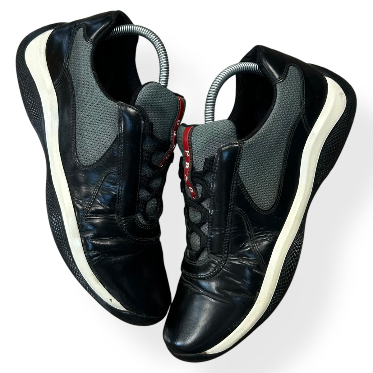 Mens Prada America Cups Patent Size UK 8