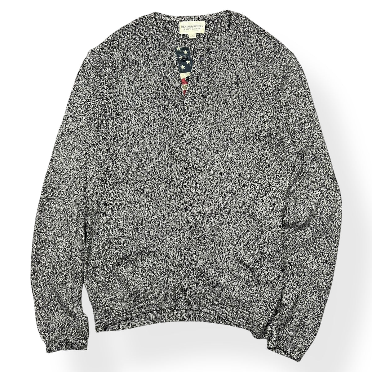 Ralph Lauren Denim Supply Henley Knit Jumper M