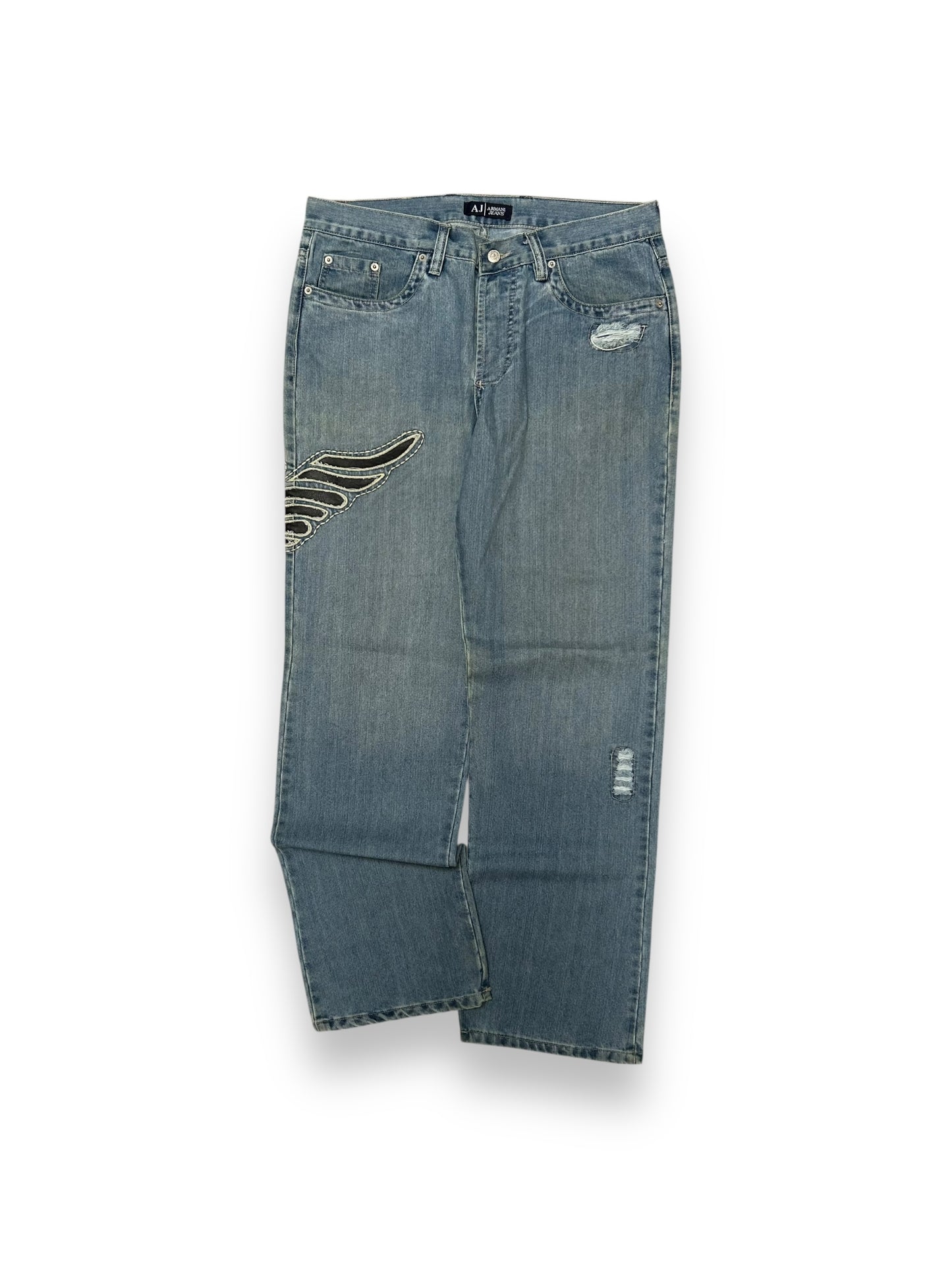 Vintage Armani Jeans Denim Baggy Jeans W34 L33