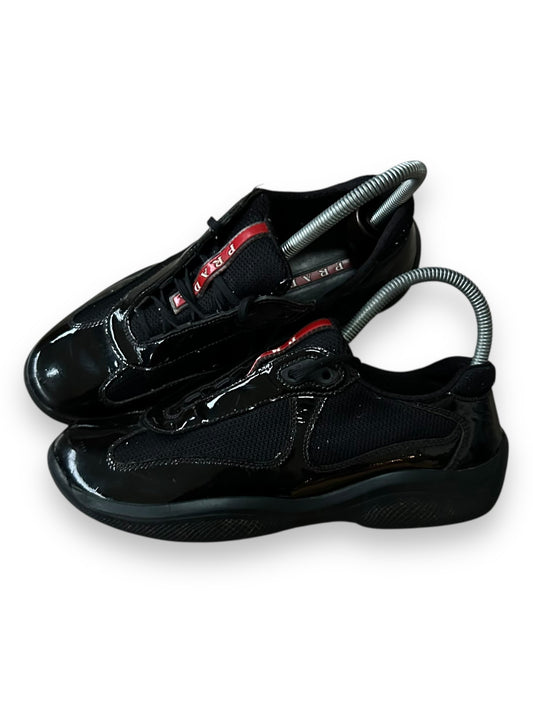 Mens Prada Sport America Cup Shiny Low Trainer Uk 5