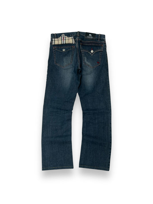 Vintage Burberry Black Label Nova Check Jeans W30 L29