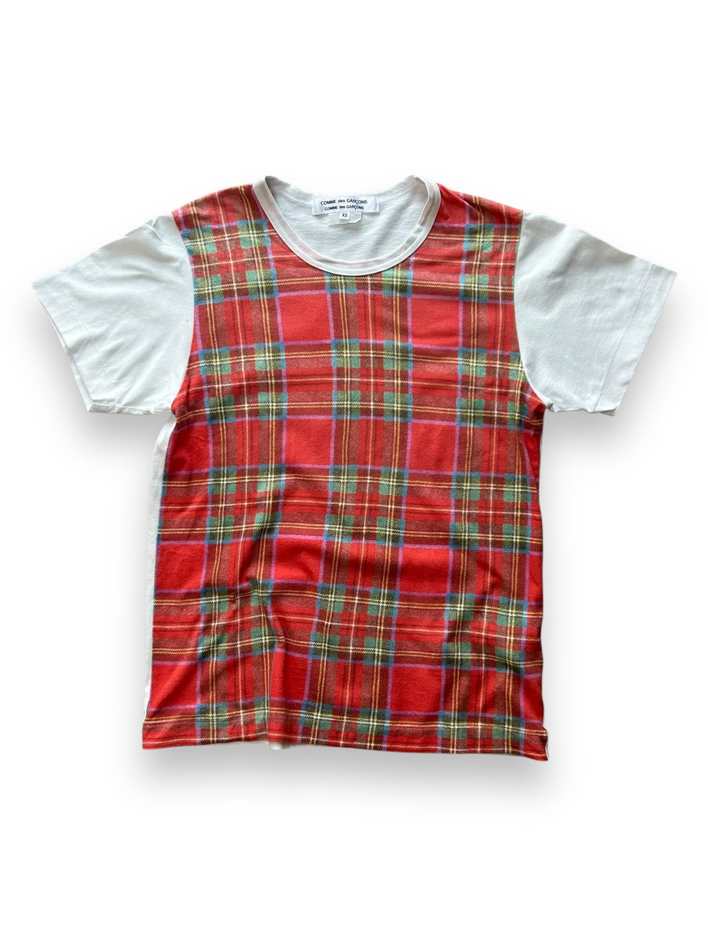 Comme Des Garcons Plaid T-Shirt XS
