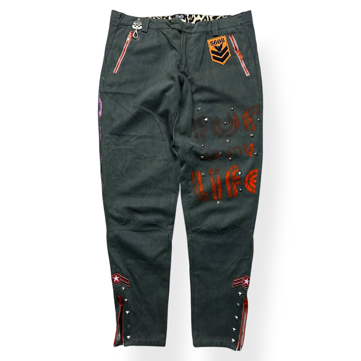 Dolce & Gabbana F/W 2003 “Fun Is My Life” Cargo Pants W34 L31