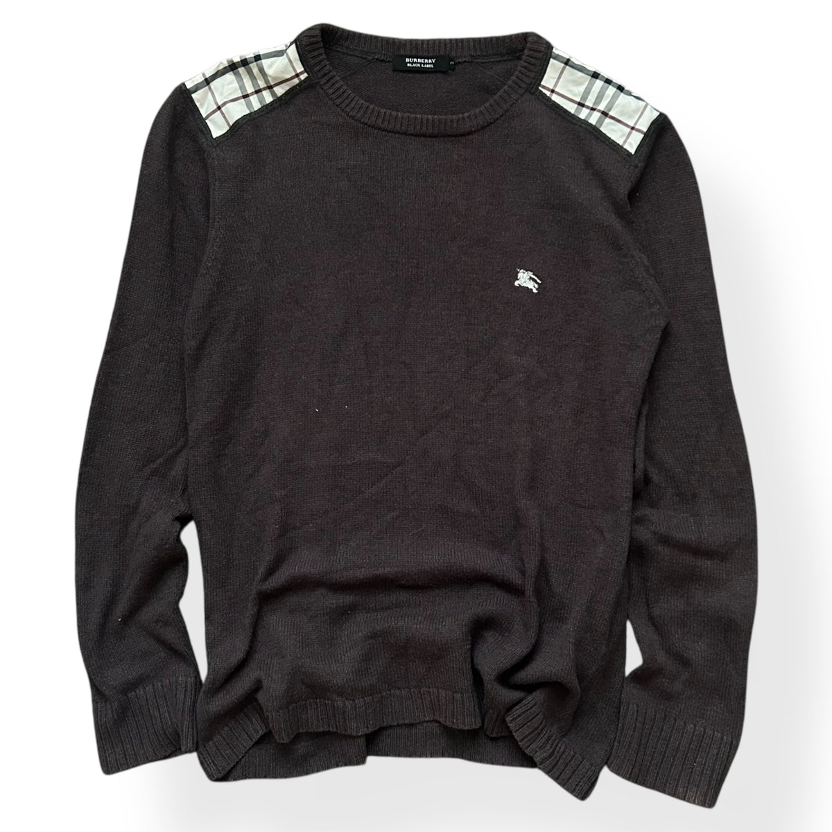 Burberry Black Label Nova Check Knit Jumper S