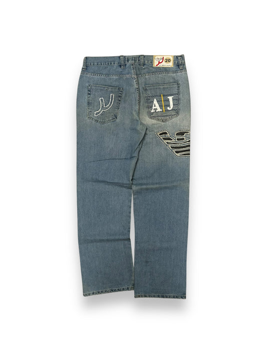 Vintage Armani Jeans Denim Baggy Jeans W34 L33