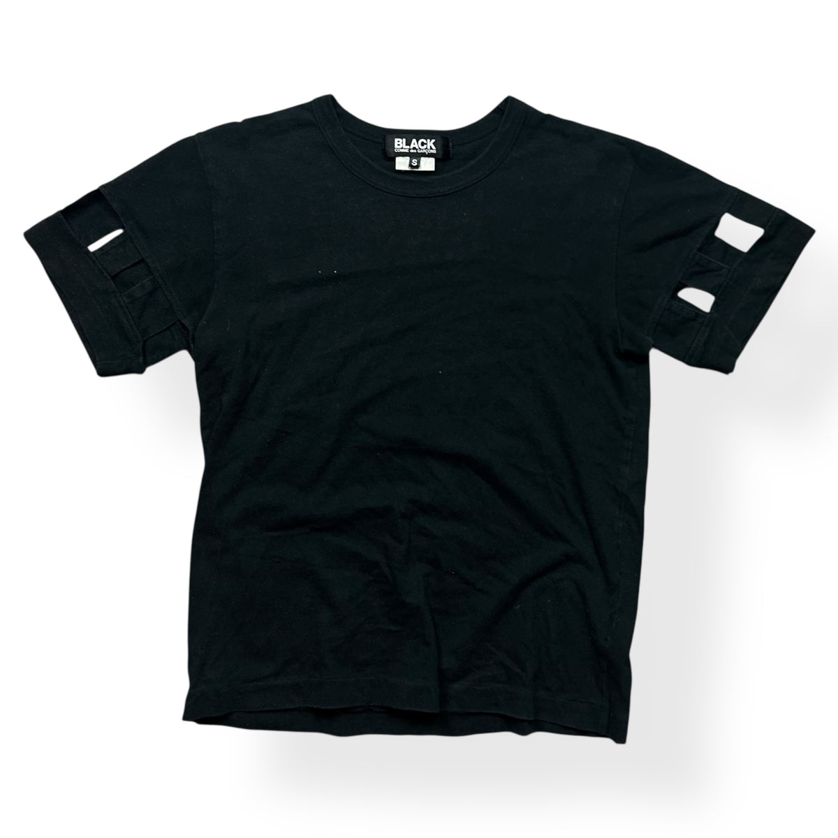 Comme Des Garcons Black Cut Out T-Shirt S