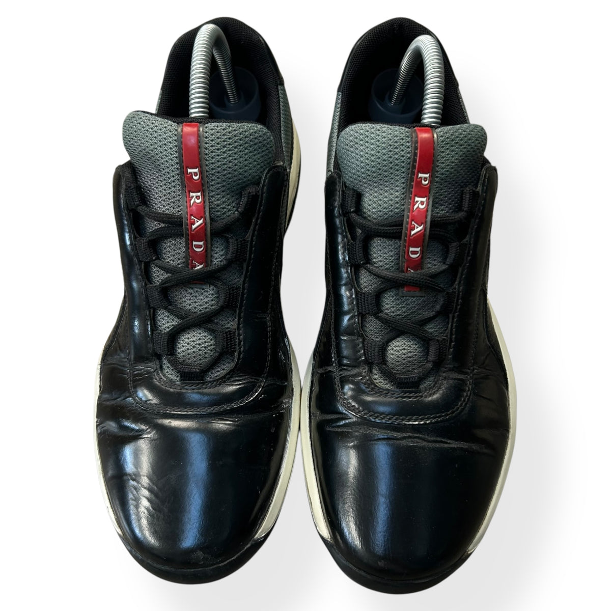 Mens Prada America Cups Patent Size UK 8