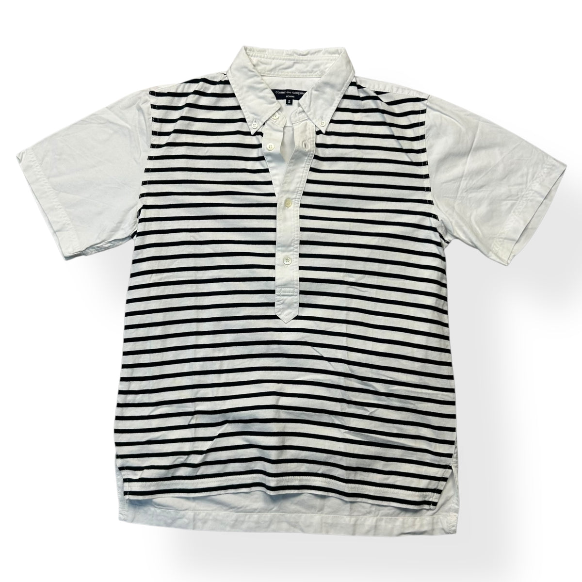 Comme Des Garcons Homme Striped Polo Shirt S