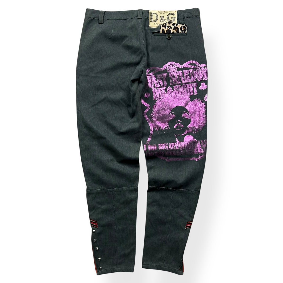 Dolce & Gabbana F/W 2003 “Fun Is My Life” Cargo Pants W34 L31