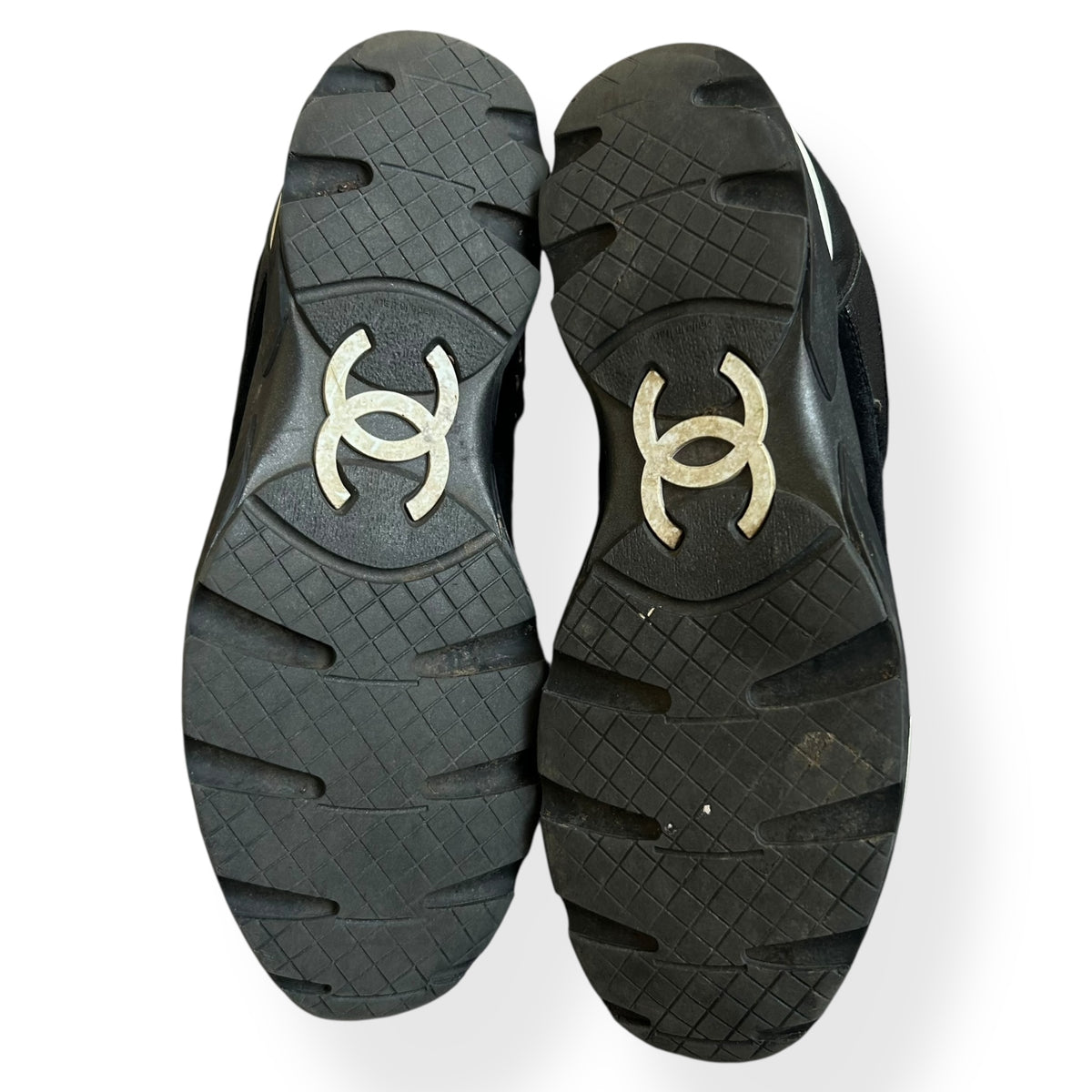 Chanel Runners Tweed Black Size UK 7