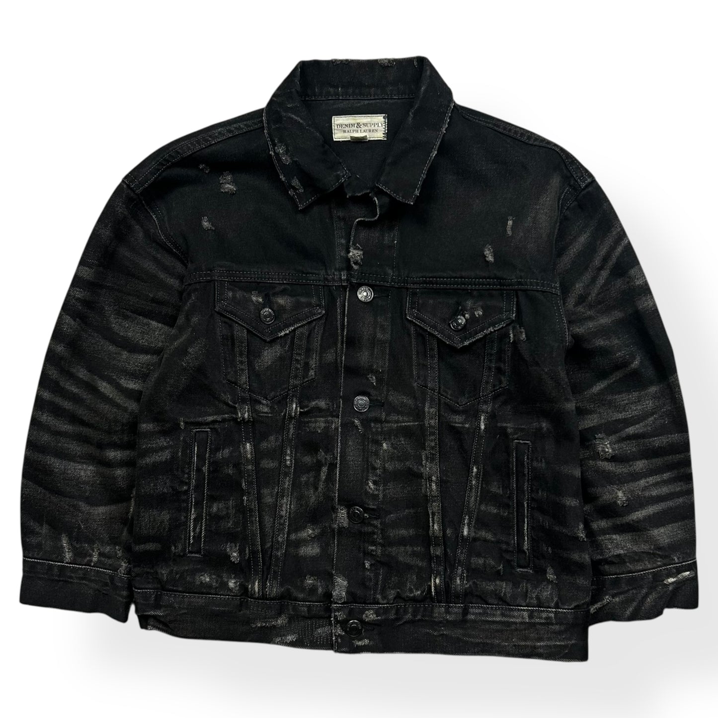Ralph Lauren Denim and Supply USA Flag Denim Jacket M