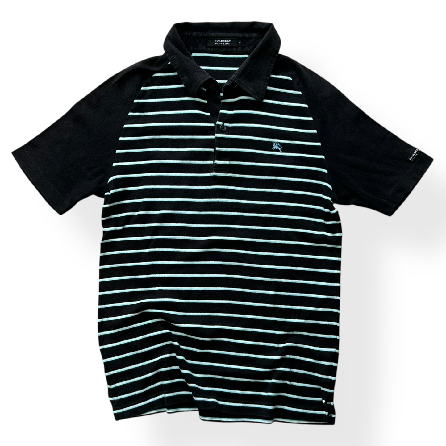 Burberry Black Label Striped Polo Shirt S