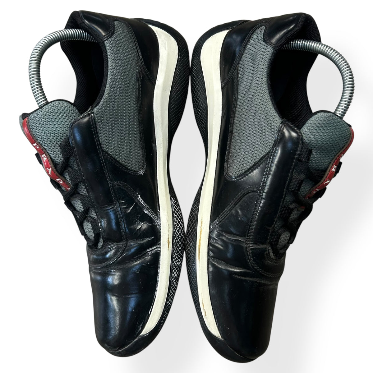 Mens Prada America Cups Patent Size UK 8