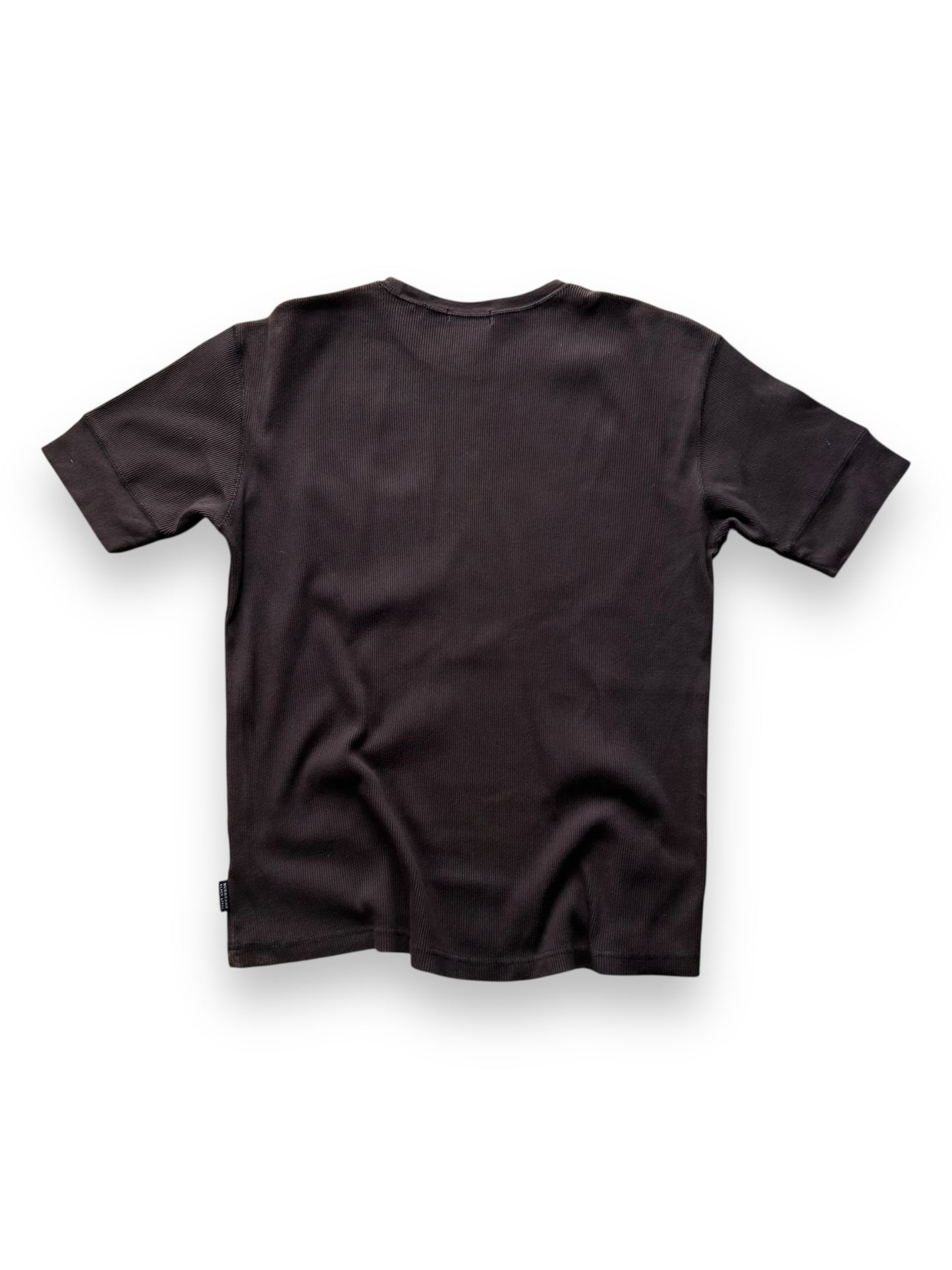 Burberry Black Label Ribbed Henley Pocket T Shirt M