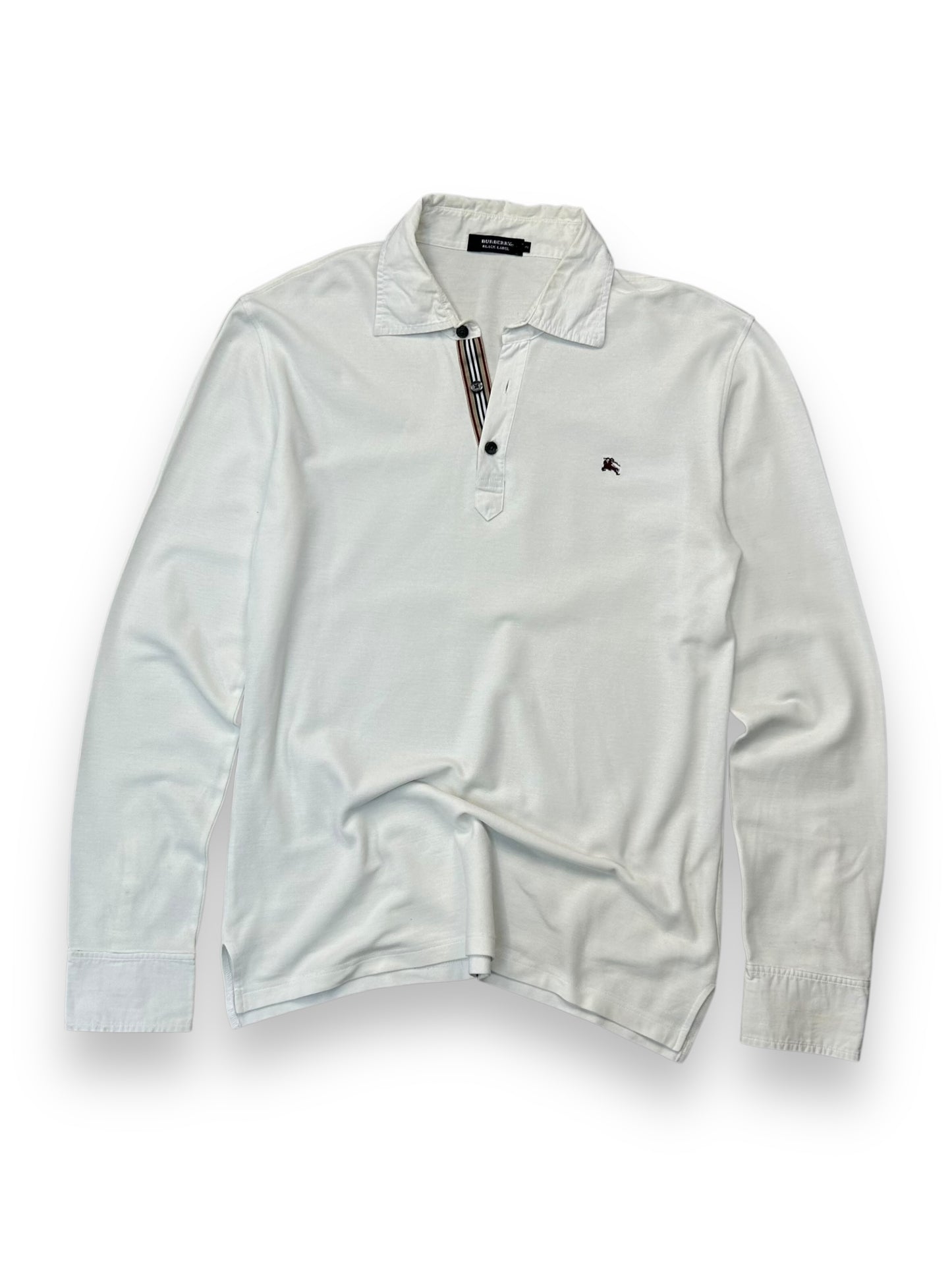 Burberry Black Label Long Sleeve Polo Shirt M