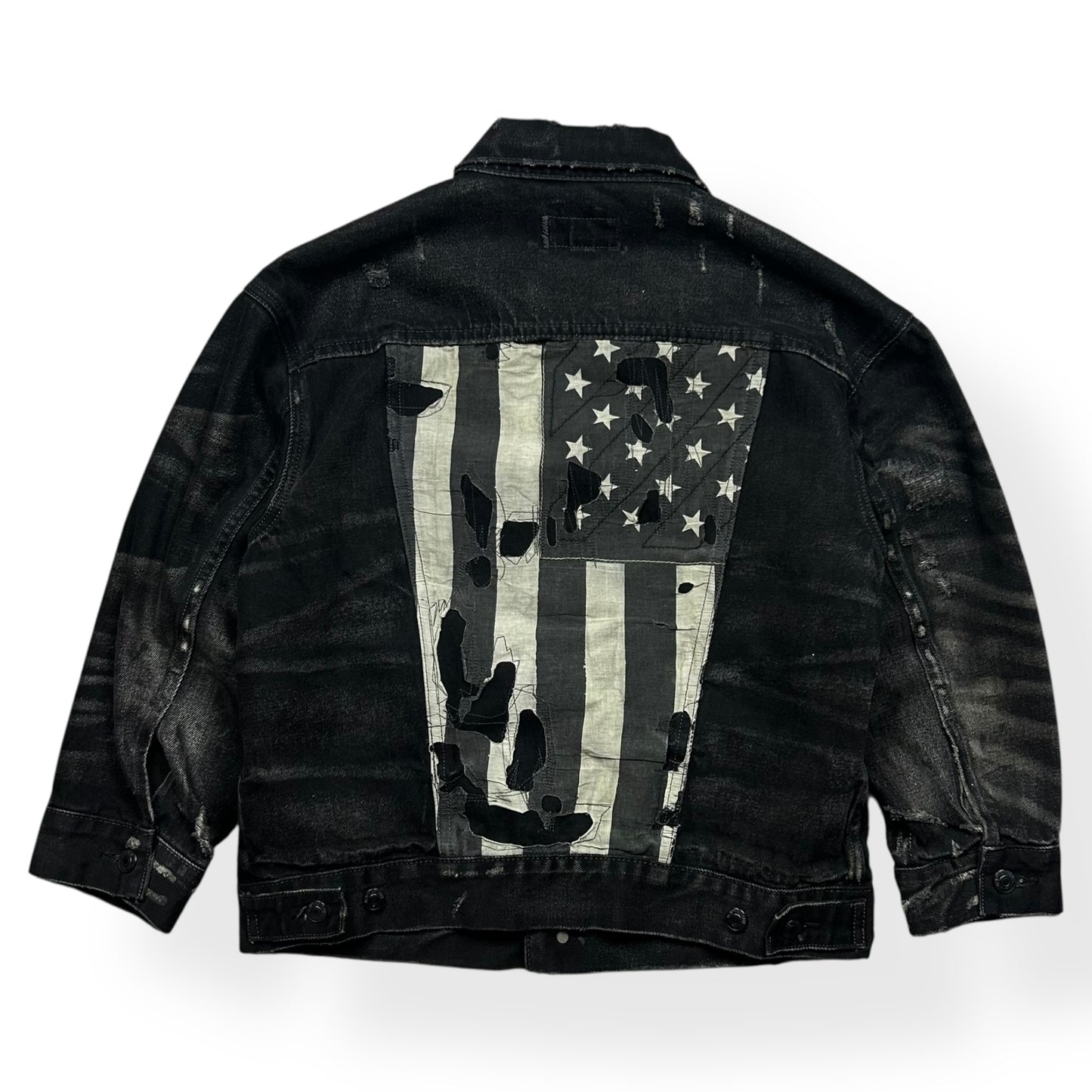 Ralph Lauren Denim and Supply USA Flag Denim Jacket M